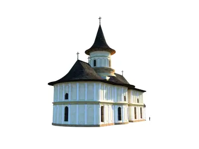 Romanian Orthodox Church - Chiajna Monastery - Reconstruction 3D model