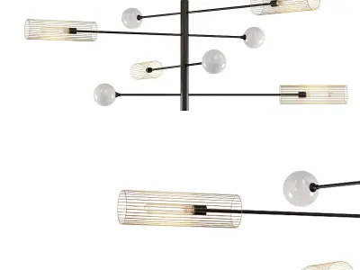 SWAY chandelier 3D model
