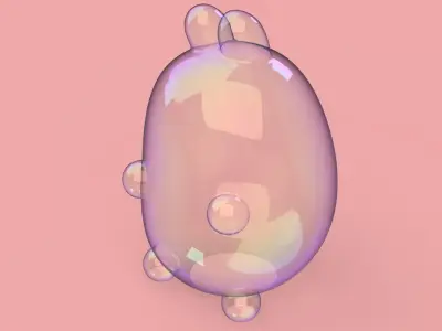 Bunny toy Low-poly 3D model