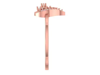 Solitaire Wedding Engagement Women Band Rings 3D print model