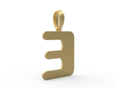 Initial Letters Pendant Sisyphus Light E 3D print model