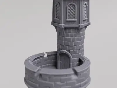 Medieval tower for 3d prining  3D print model