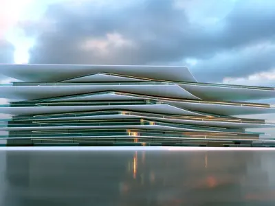 Futuristic Building Concept V2-03 3D model