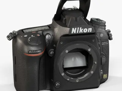 Nikon D750 Body DSLR camera Low-poly 3D model