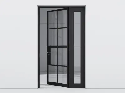 Aluminium door 249 3D model