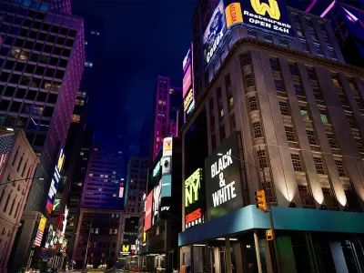 New York Night 3D model