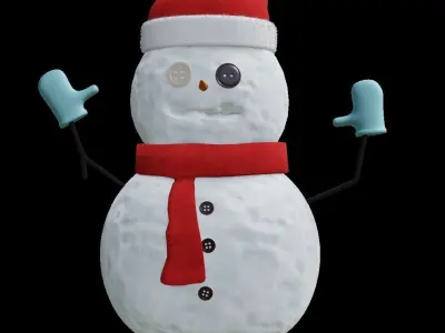 Scary Snowman 3D model