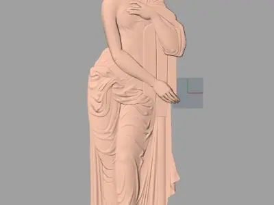 Artcam Aspire 3D relief models STL Files used for CNC E596 3D model