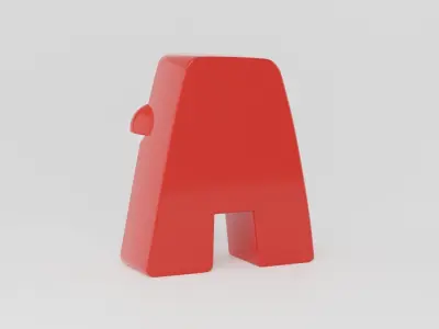 Alphabet Lore A 3D model