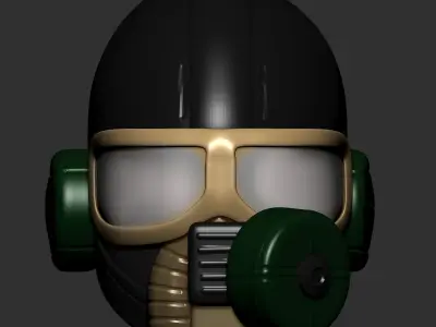 helmet high poly sculpt 3d printable 3D model 3D model