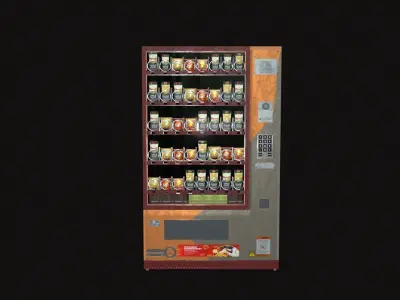 Vending Machine Low-poly 3D model