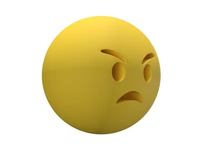 Angry Face V2 Pack Vol 1 Low-poly 3D model