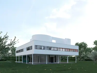 Villa Savoye 3D model
