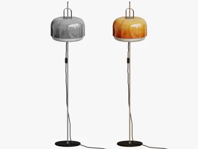 Floor lamp by Harvey Guzzini for Meblo 1970s 3D model