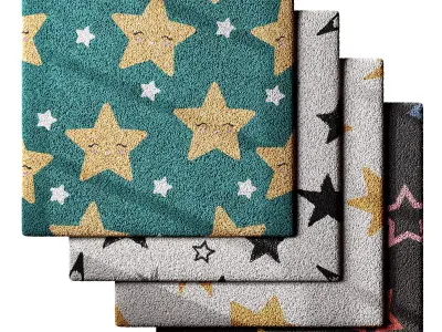 Kids Carpet Set 29 3D model