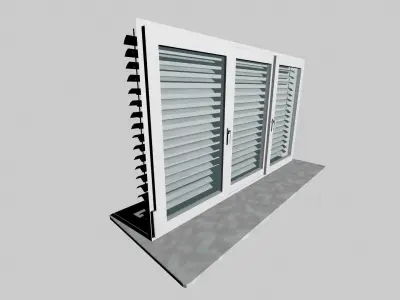 Window and blinds Free 3D model