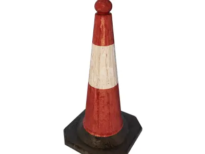 Hong Kong Traffic Cone 3D model