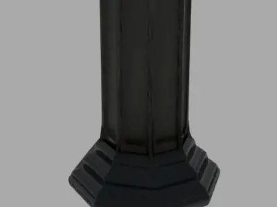 Lamp Post High-Poly 3D model