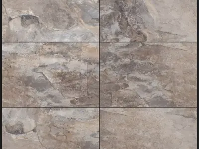 Yurtbay Seramik Key Stone Grey 400x600 3D model