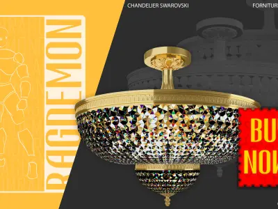 CHANDELIER SWAROVSKI 3D model