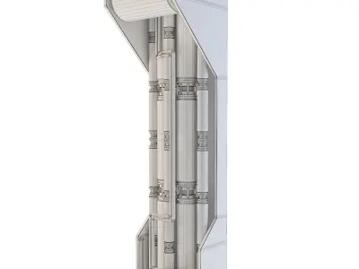 Space Station Wall 3Space Station Wall 3 3D model