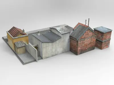 French Village 3D model