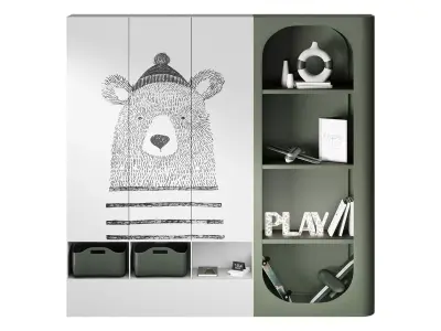 Siren from Elmalek Furniture Wardrobe for a teenager 3D model