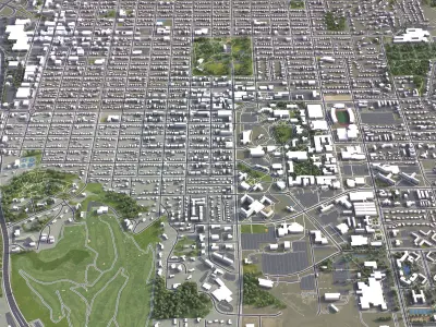 Manhattan - 3D City Model Low-poly 3D model