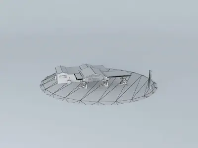 Fuel%26Retail station Mezhciems  Latvia Riga Bikernieku stree... Free 3D model