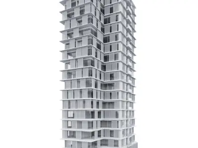 modern building 3D model purchase