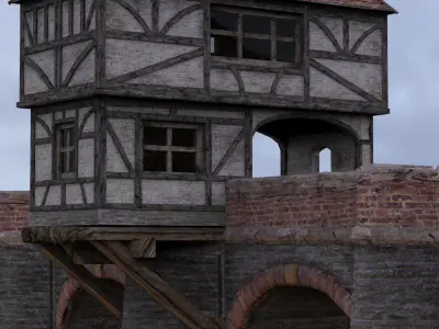 Norsca Bridge in 3ds obj and fbx formats 3D model