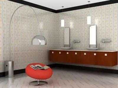 Wash Room 01 3D model