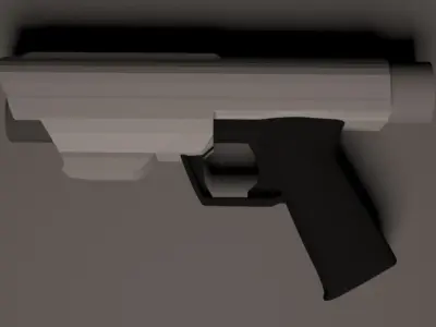 Pistol gun barrel 3D print model