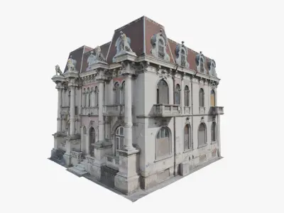 3D Scan Old Building 2 Low-poly 3D model