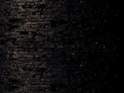 Old painted brick wall  02 Low-poly 3D model