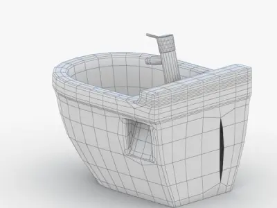 1552 - Toilet Low-poly 3D model
