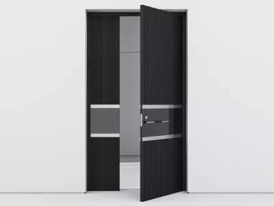 Aluminium door 80 3D model