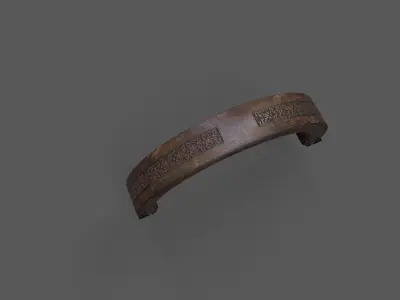 Old wood arc Low-poly 3D model