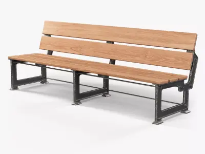 Industriart bench Lavka 3D model
