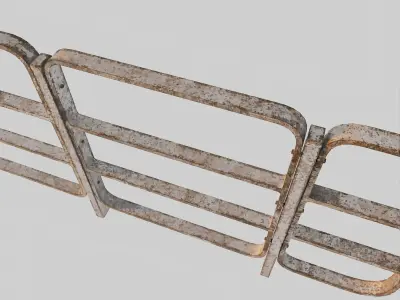 Hong Kong Street Railing 3D model