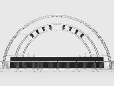 Concert Stage 9 3D model