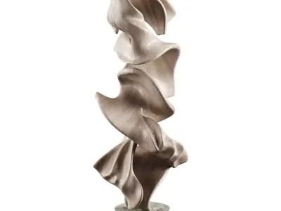 Abstract Sculpture Low-poly 3D model