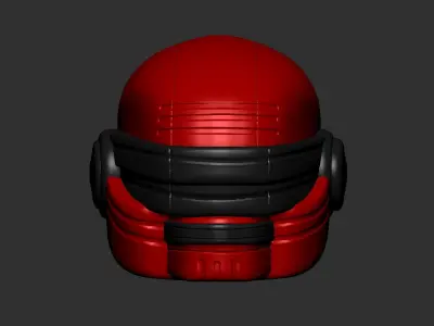 helmet high poly sculpt 3d printable ver 7 3D model 3D model