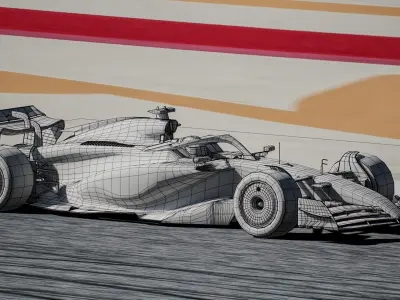  F1 Aston Martin AMR24 2024 Formula 1 Race Car 