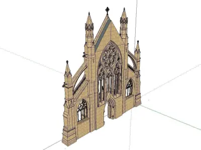 Architecture-Religion-God-Culture-Temple-0254 gothic structure 3D model