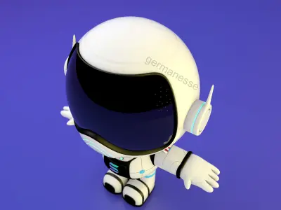 NFT Astronaut Character 3D model