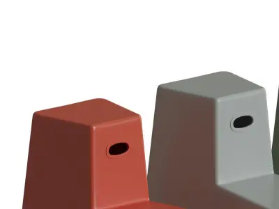 Stool-Tool styrofoam stools - 3D model