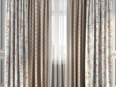 Curtain Set 151 3D model