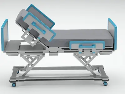 Medical Rehabilitation Training Bed 3D model