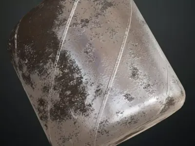 Dirt Metal Sci-fi PBR Seamless Texture